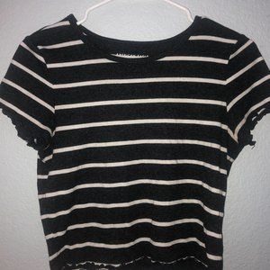 American Eagle Striped Crop Top